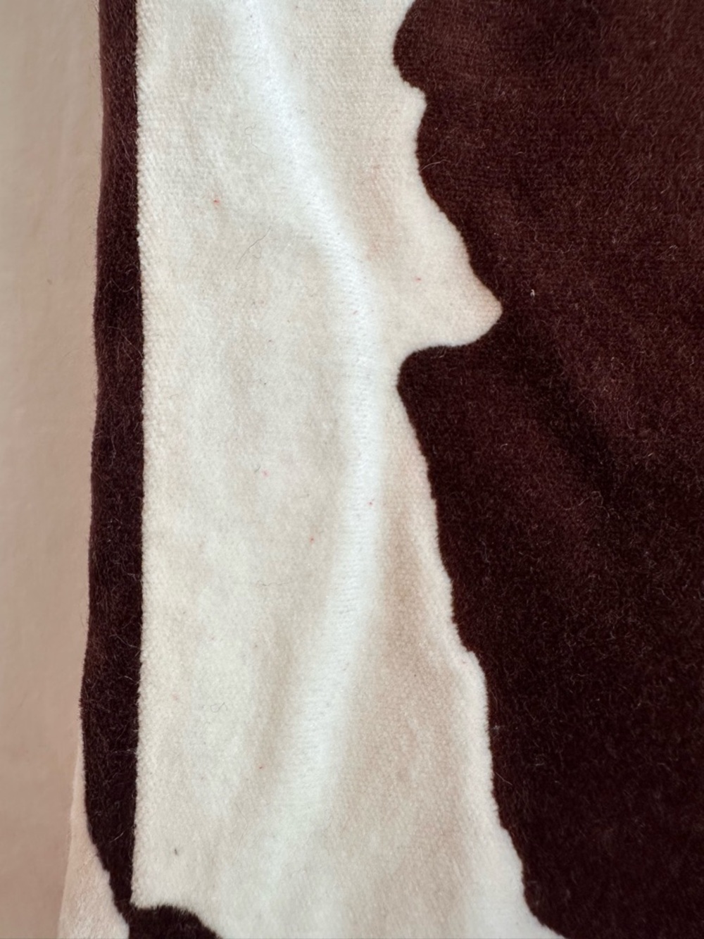 Vintage Cheap and Chic byMoschino Cream and Brown Cow-Print Pencil Skirt - Picture 9 of 11